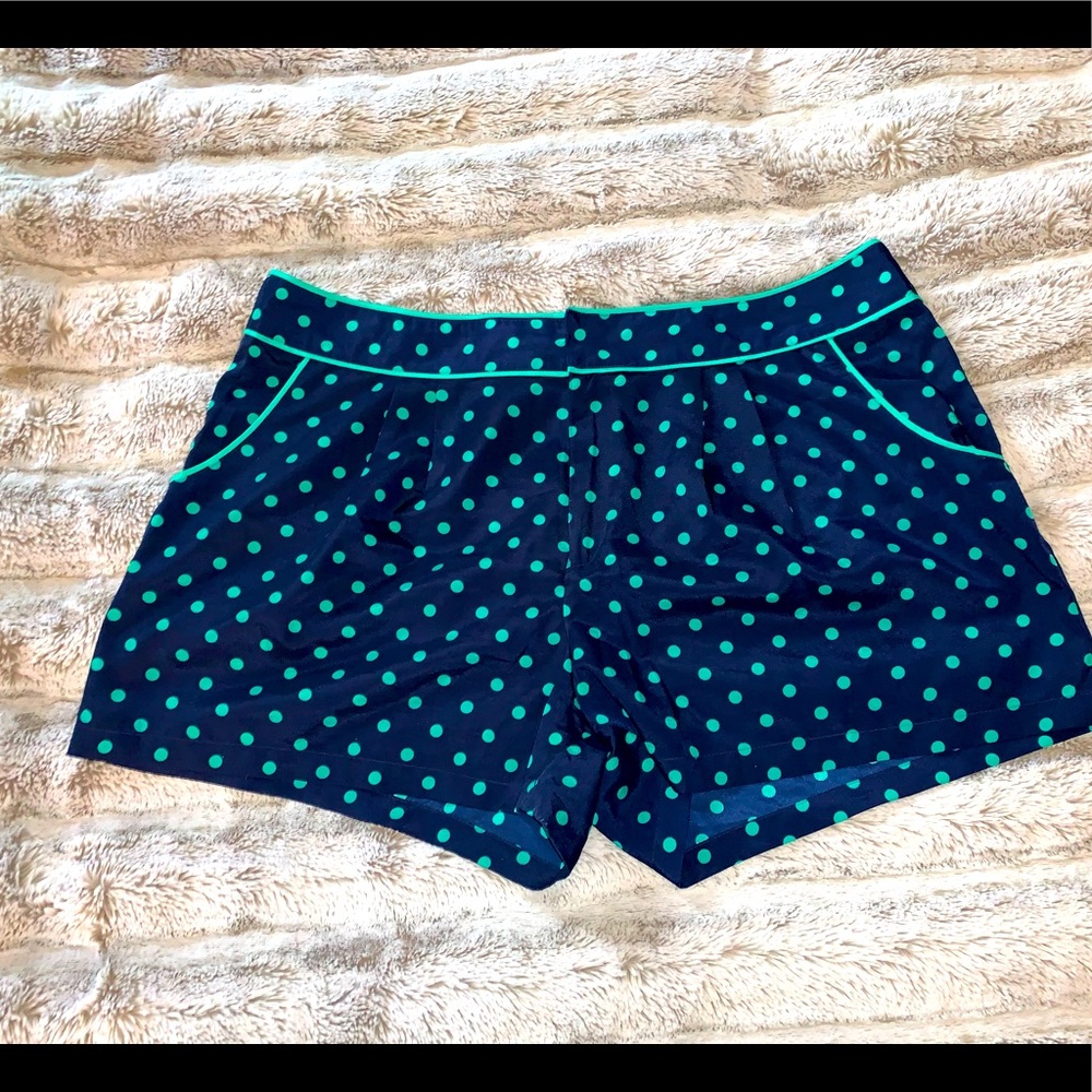 Silk polka dot shorts